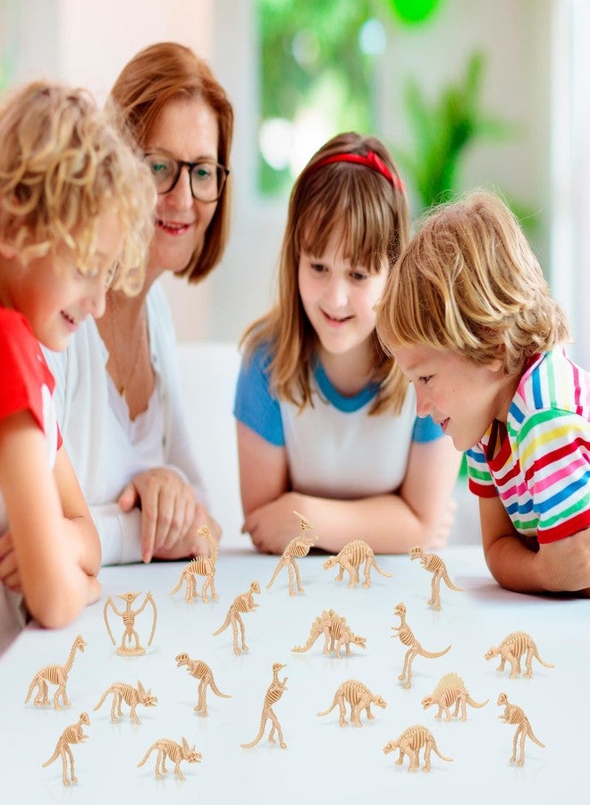 VICROIC 60 PCS Dinosaur Fossil Skeletons, Assorted Dinosaur Skeleton Toys Figures for Science Play Dino Sand Dig Party Favor Decorations - Image 5